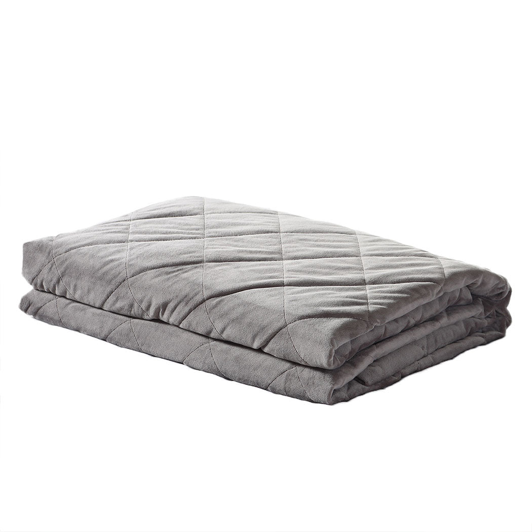 DreamZ 5KG Anti Anxiety Weighted Blanket Grey 5KGS.
