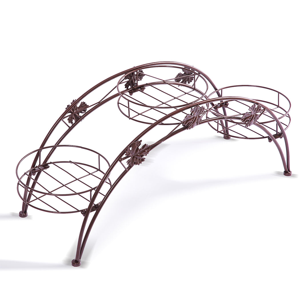 Levede Plant Stand Outdoor Indoor Metal Bronze.