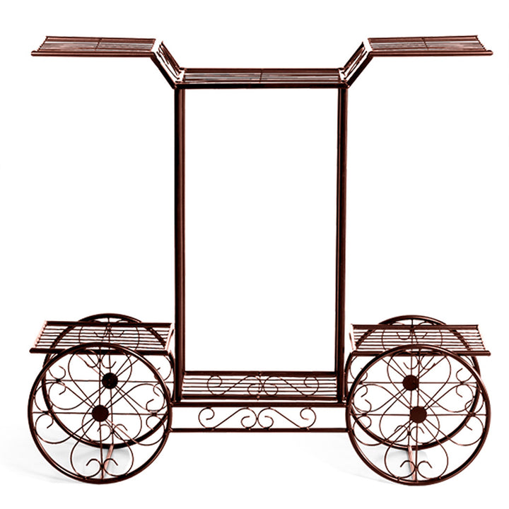 Levede Plant Stand Outdoor Indoor Metal Bronze.