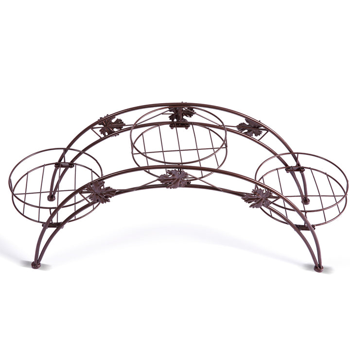 Levede Plant Stand Outdoor Indoor Metal Bronze.