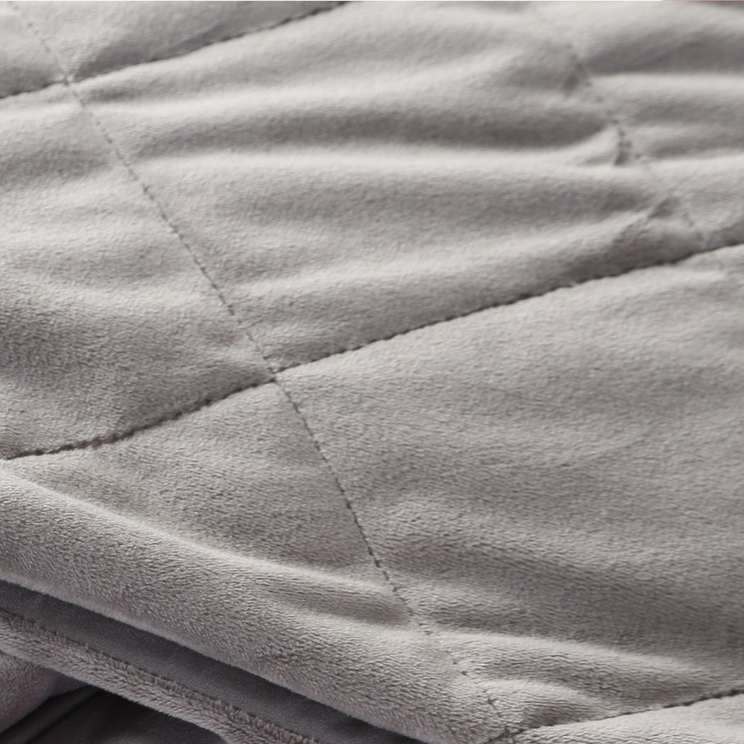 DreamZ 7KG Anti Anxiety Weighted Blanket Grey 7KGS.