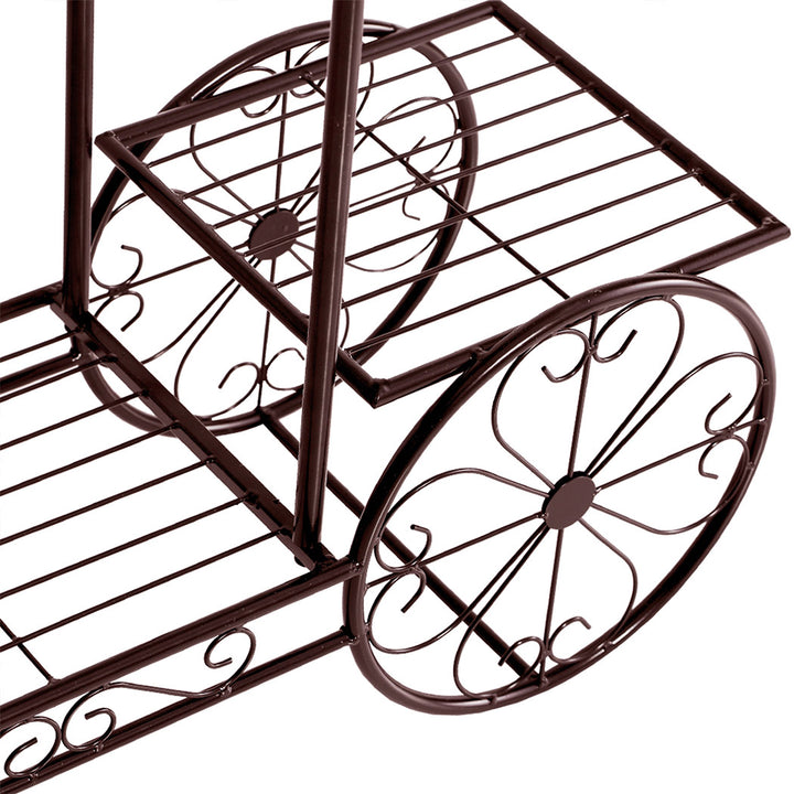 Levede Plant Stand Outdoor Indoor Metal Bronze.
