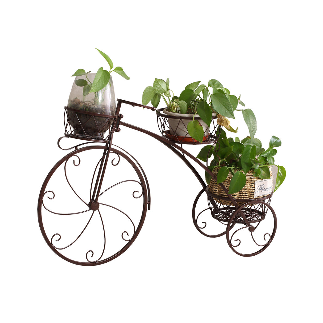 Levede Plant Stand Outdoor Indoor Metal Bronze.