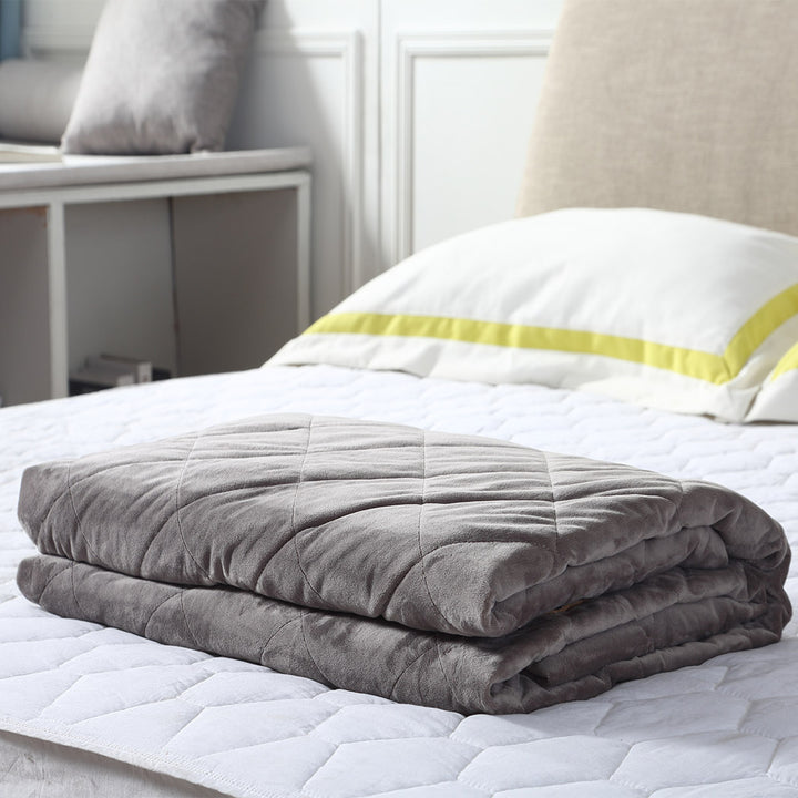 DreamZ 7KG Anti Anxiety Weighted Blanket Grey 7KGS.