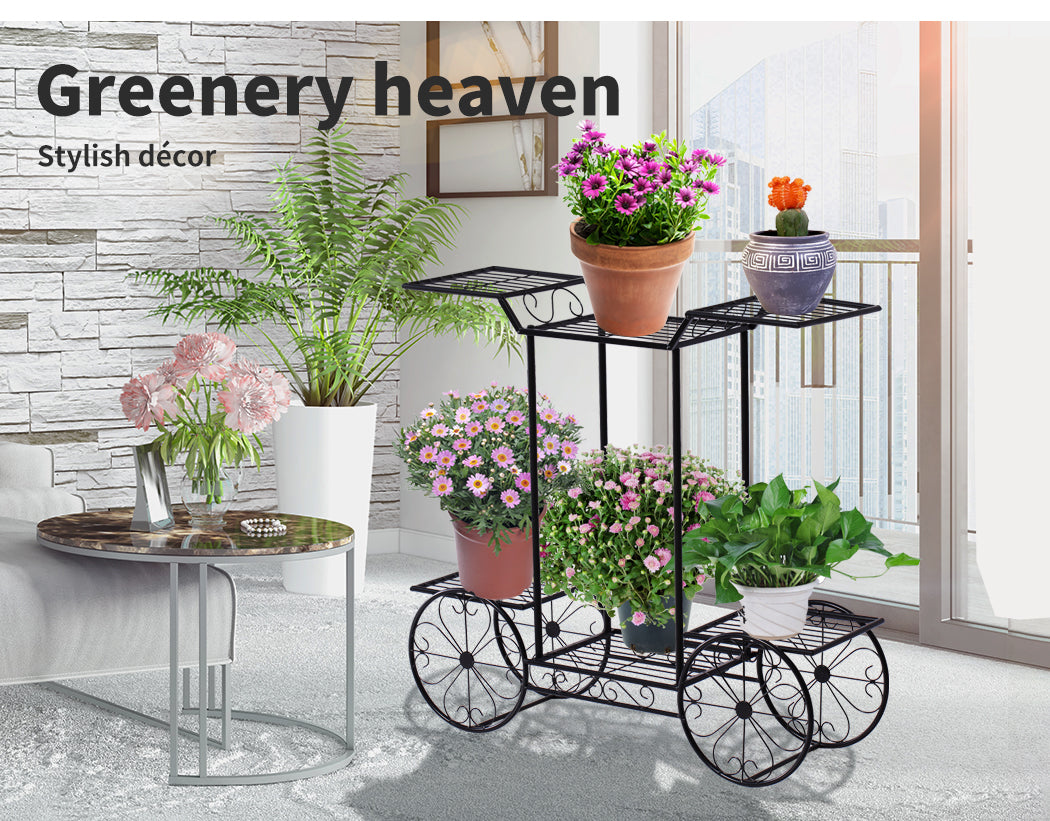 Plant Stand Outdoor Indoor Metal Design.