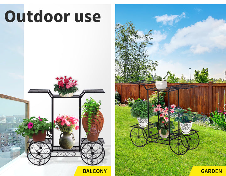 Plant Stand Outdoor Indoor Metal Design.