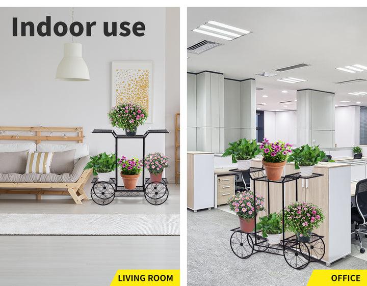 Plant Stand Outdoor Indoor Metal Design.