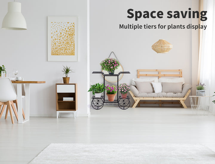 Plant Stand Outdoor Indoor Metal Design.