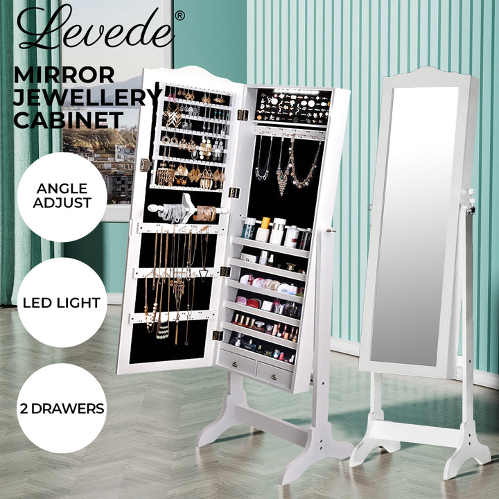 Mirror Jewellery Cabinet Storage.