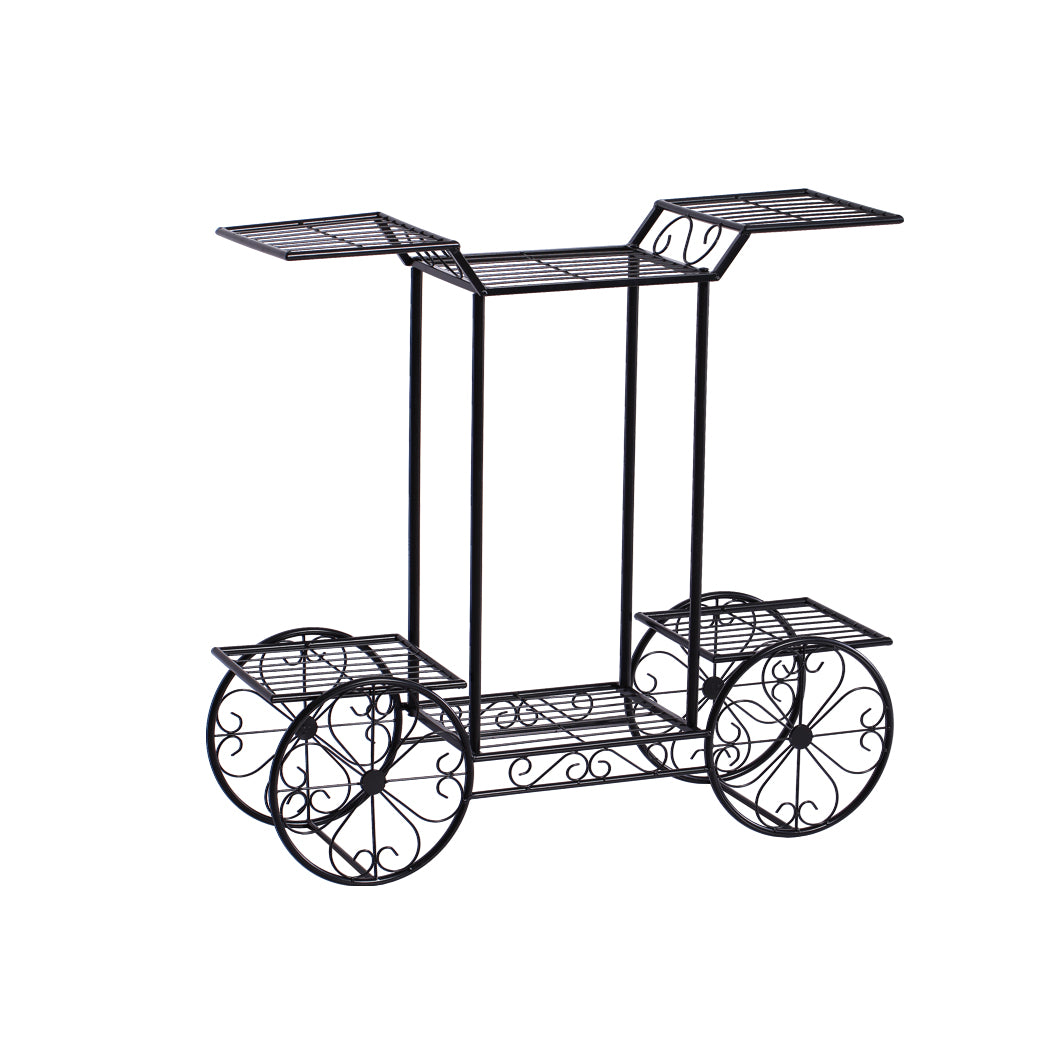 Levede Plant Stand Outdoor Indoor Metal Bronze.