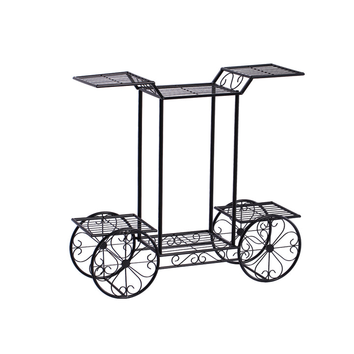 Levede Plant Stand Outdoor Indoor Metal Bronze.