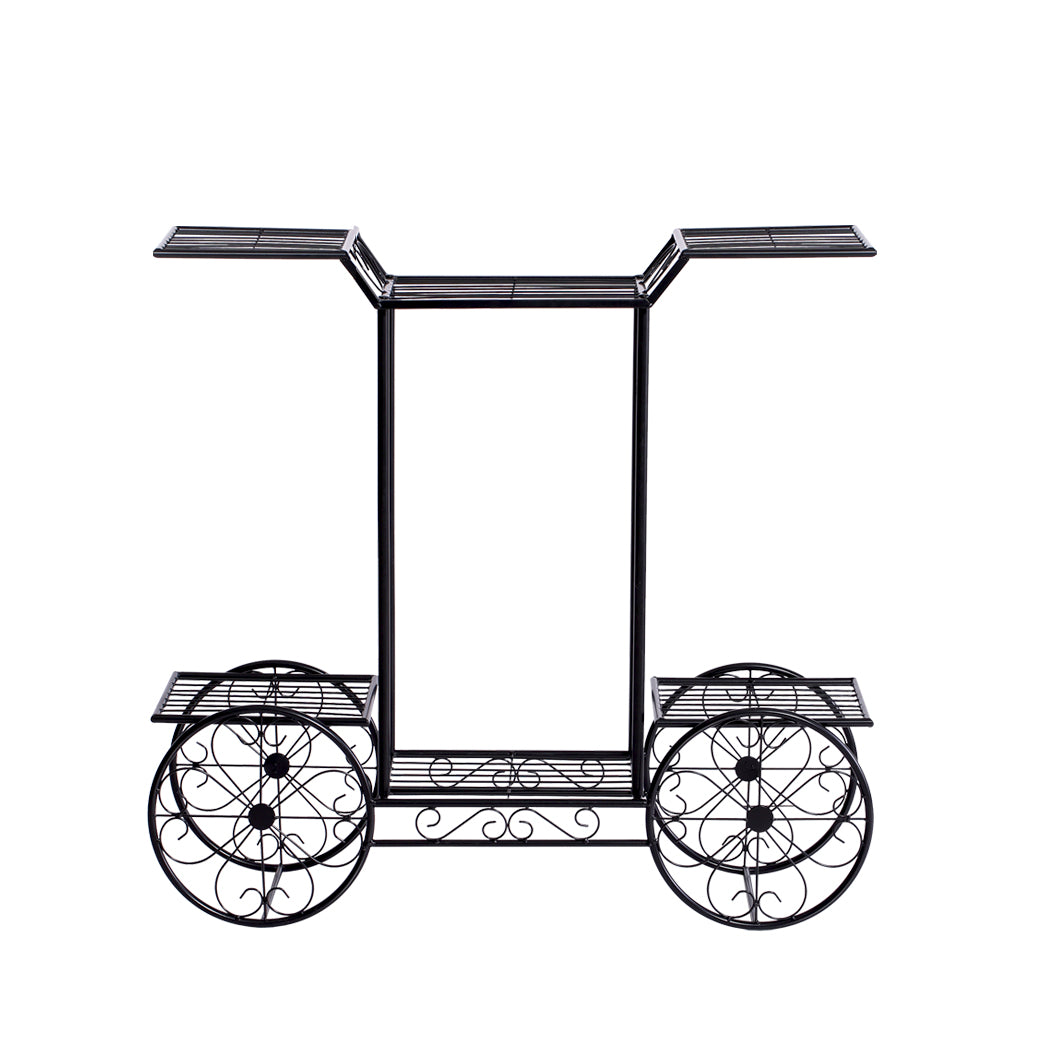 Levede Plant Stand Outdoor Indoor Metal Bronze.