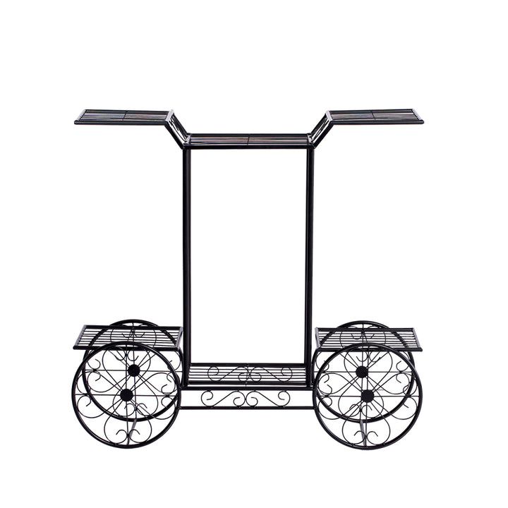 Levede Plant Stand Outdoor Indoor Metal Bronze.