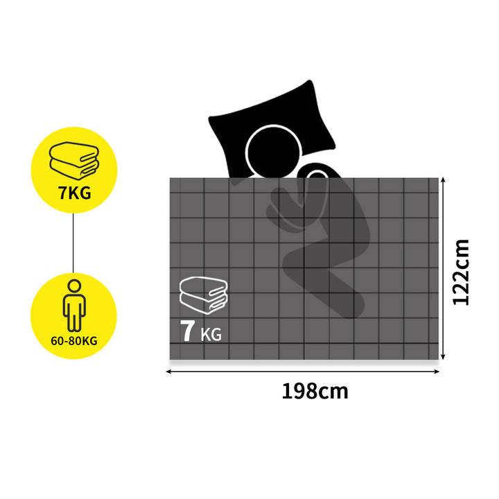 DreamZ Weighted Blanket Heavy Gravity Single 7KGS.