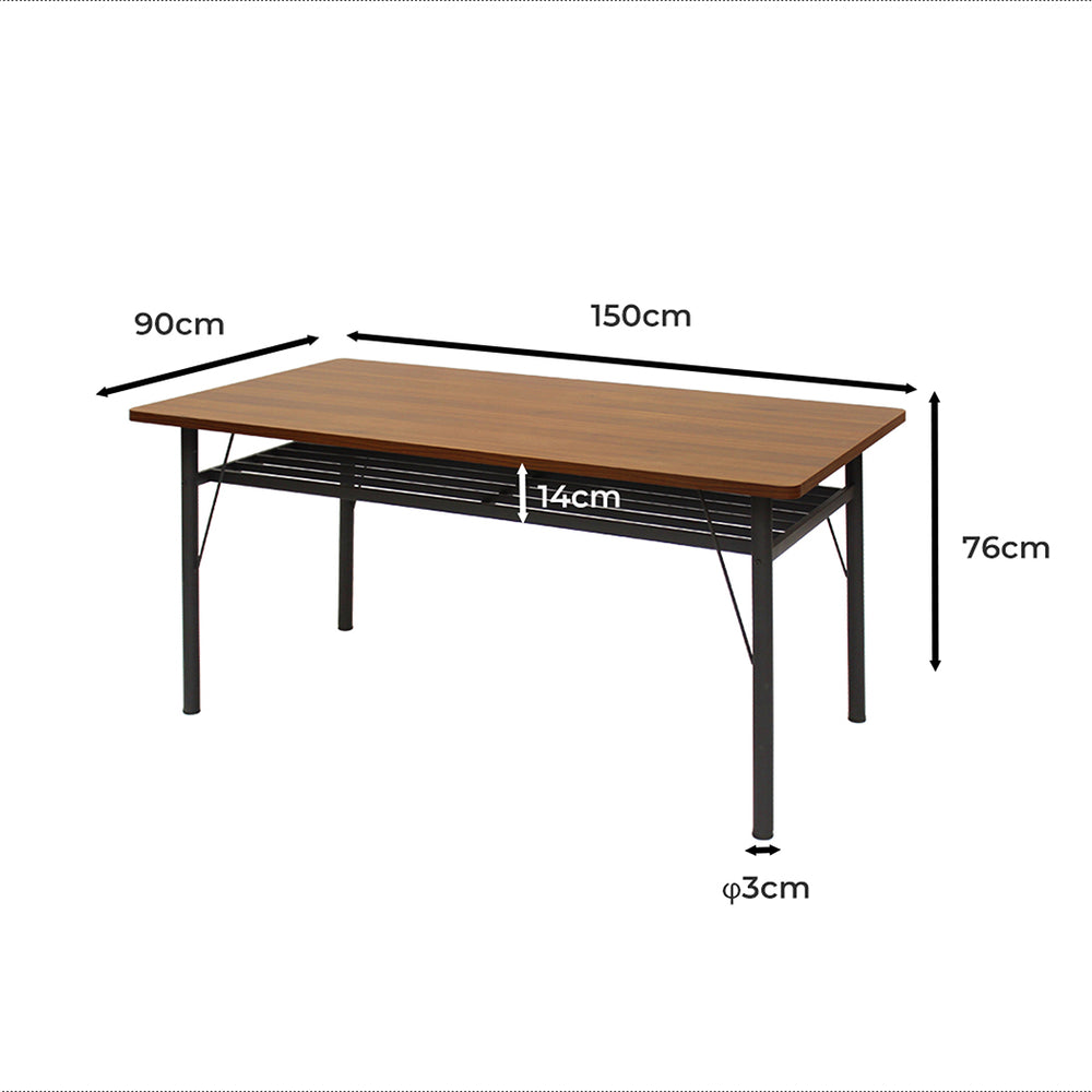 Dining Table Storage Shelf 4-6 Seater 150cm.