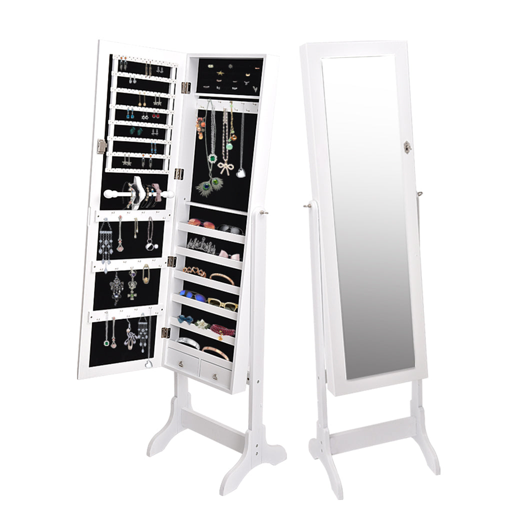 Levede Mirror Jewellery Cabinet Makeup.