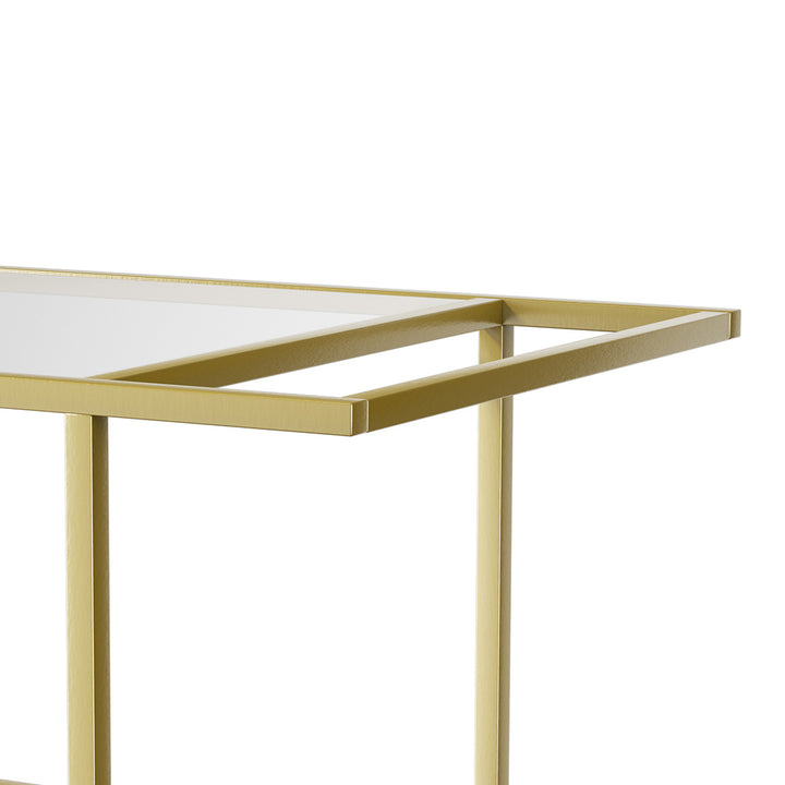 Bar Cart Gold Drinks Serving Trolley 4 Tier.