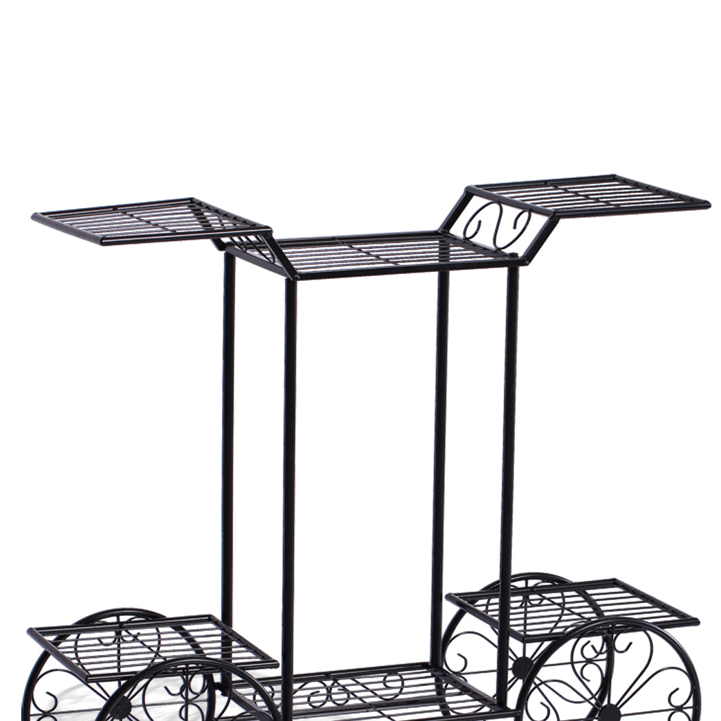 Levede Plant Stand Outdoor Indoor Metal Bronze.