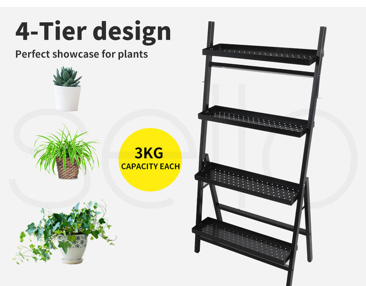 4-Tier Plant Stand Outdoor Indoor.