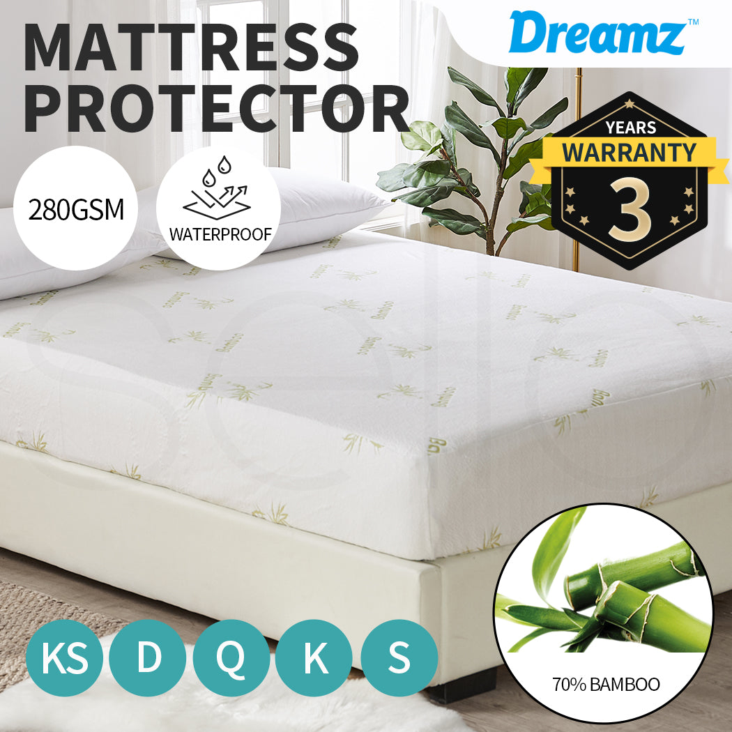 Mattress Protector Topper 70% Bamboo Hypoallergenic.