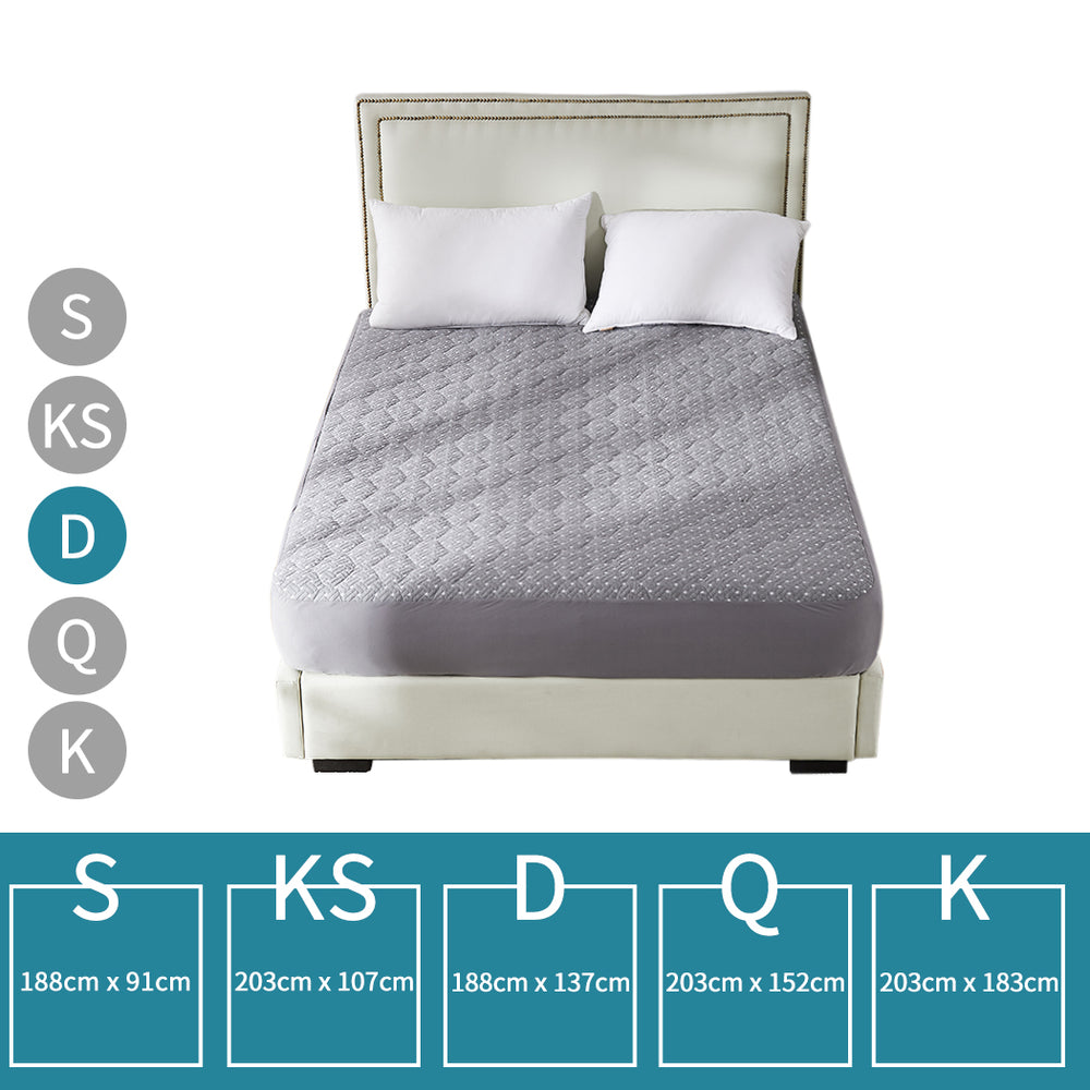 Dreamz Mattress Protector Topper Bamboo Double.