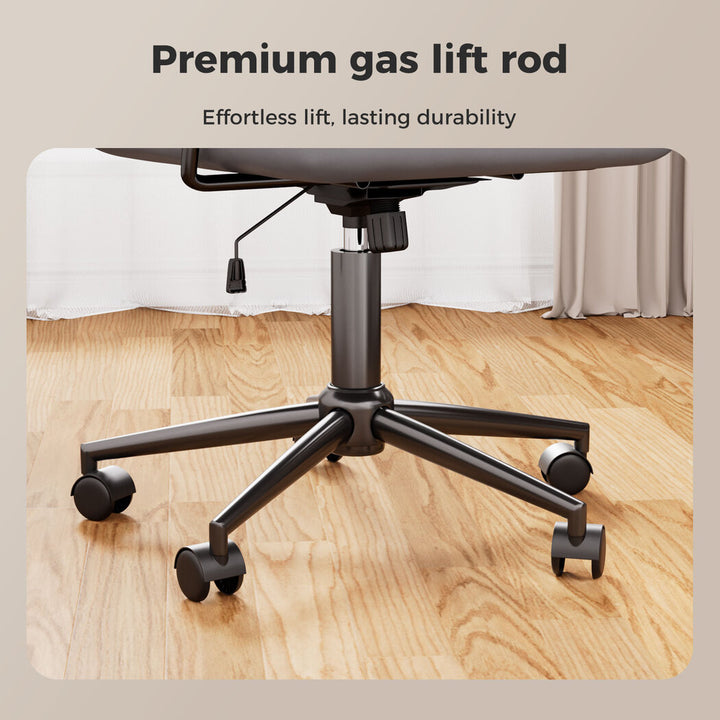 Gaming Office Chair PU Ergonomic Executive Computer Seat Adjustable Grey.