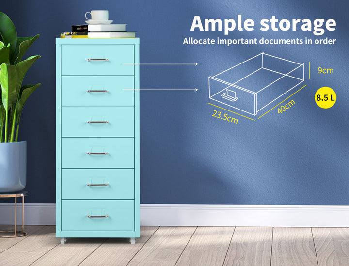 Office Cabinet 6 Drawer Storage Solutions