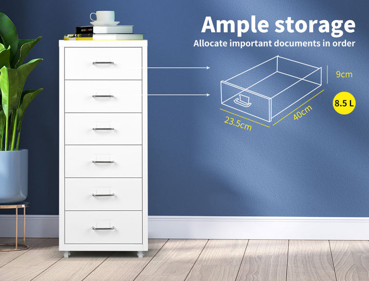 Office Cabinet 6 Drawer Storage Solutions