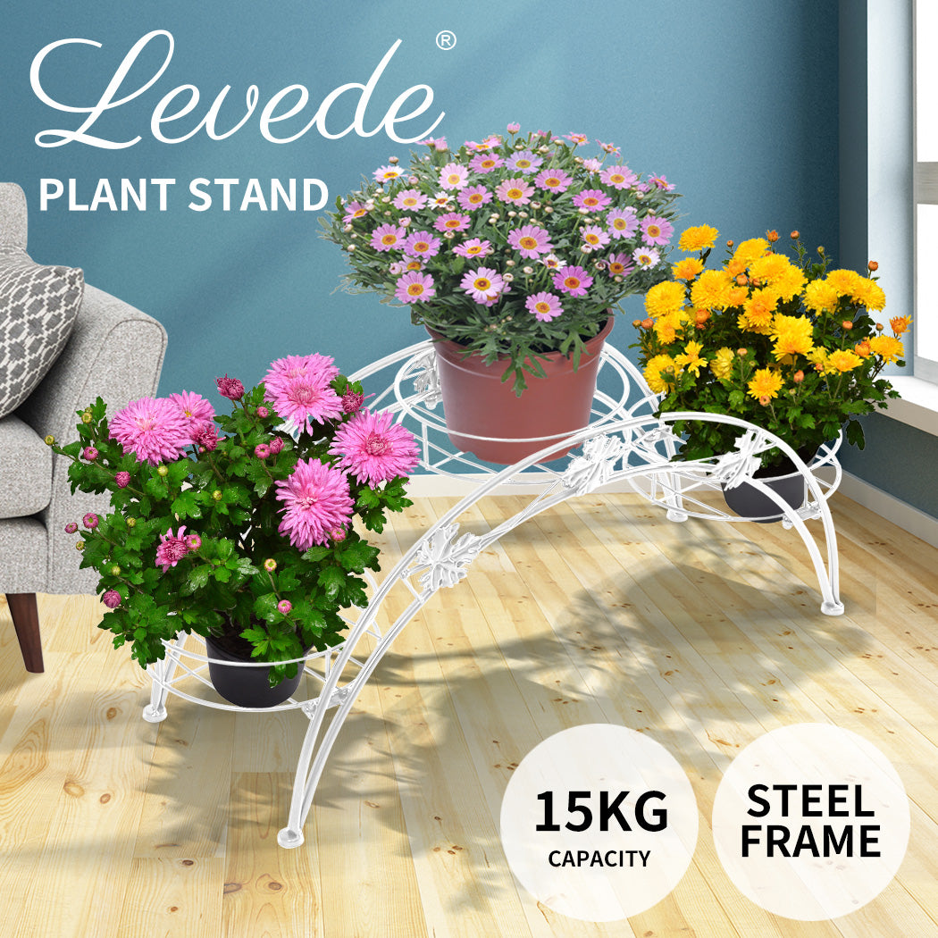 2X Plant Stand Outdoor Indoor Metal