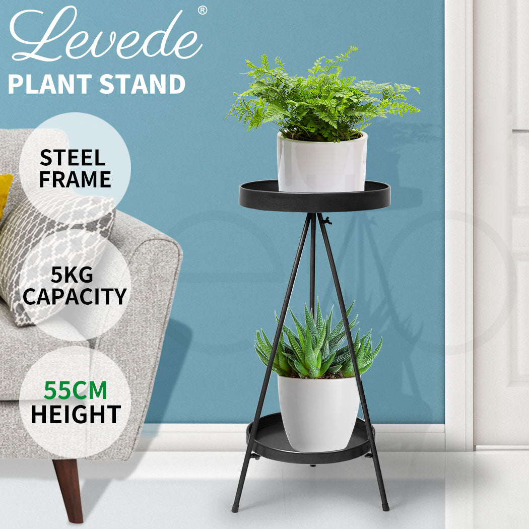 Plant Stand 2 Tiers Outdoor Indoor.