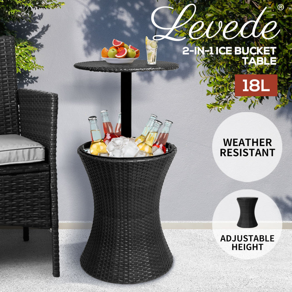 Cooler Ice Bucket Table Bar Outdoor.