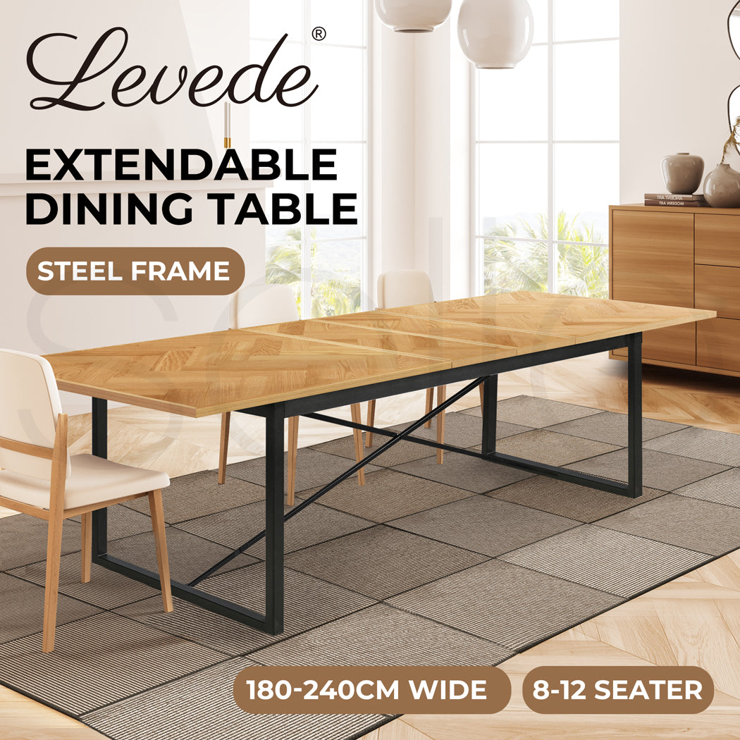 Dining Table 1.8-2.4M Extendable.