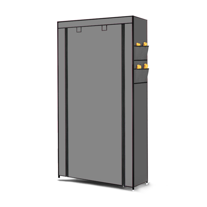 Levede 10 Tier Shoe Rack Portable Storage Grey.
