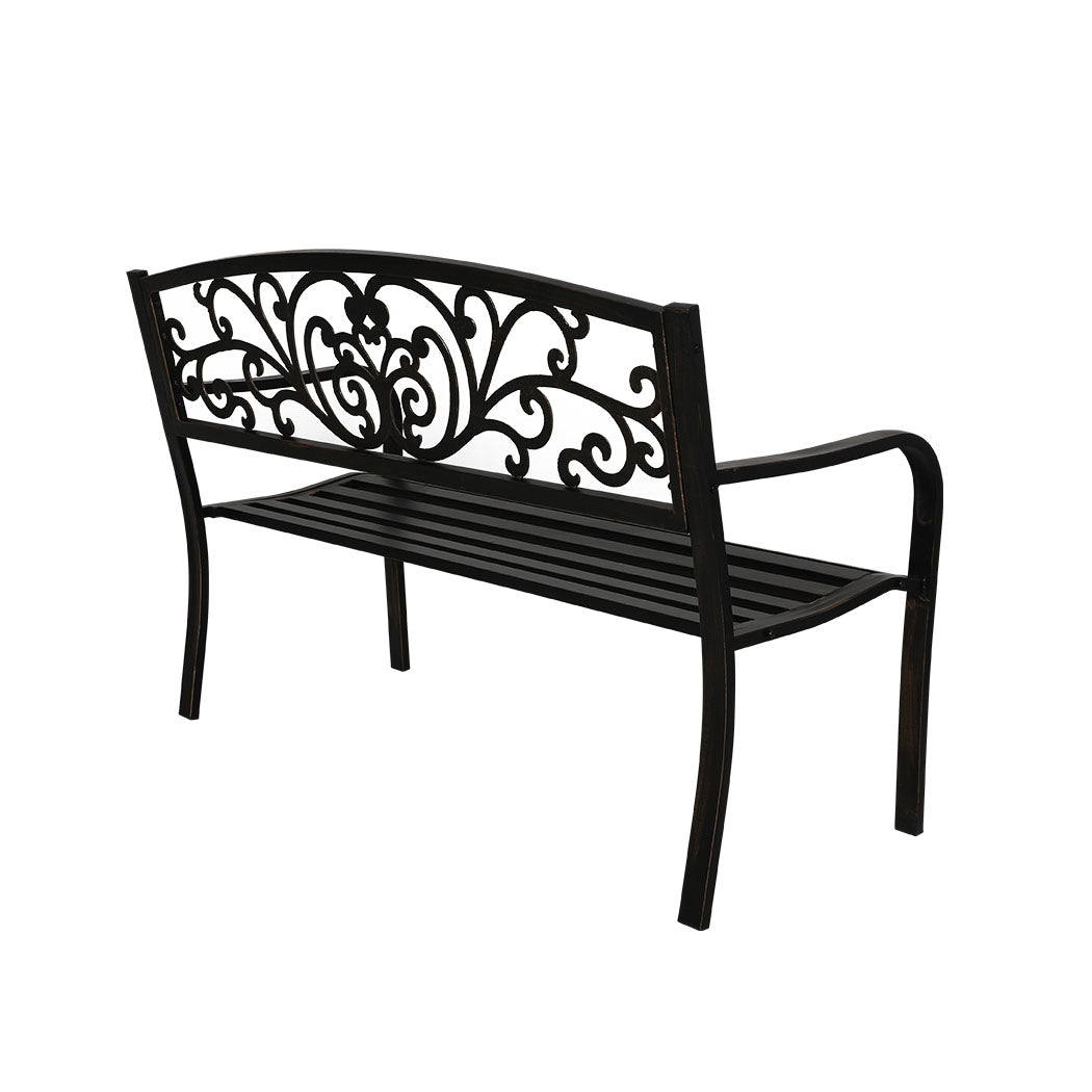 Levede Garden Bench Seat Outdoor Furniture Bronze.