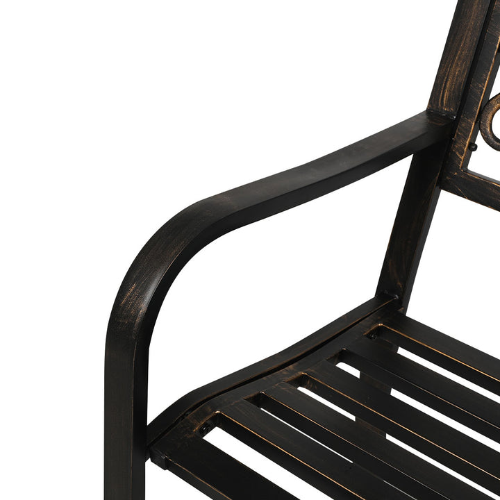 Levede Garden Bench Seat Outdoor Furniture Bronze.
