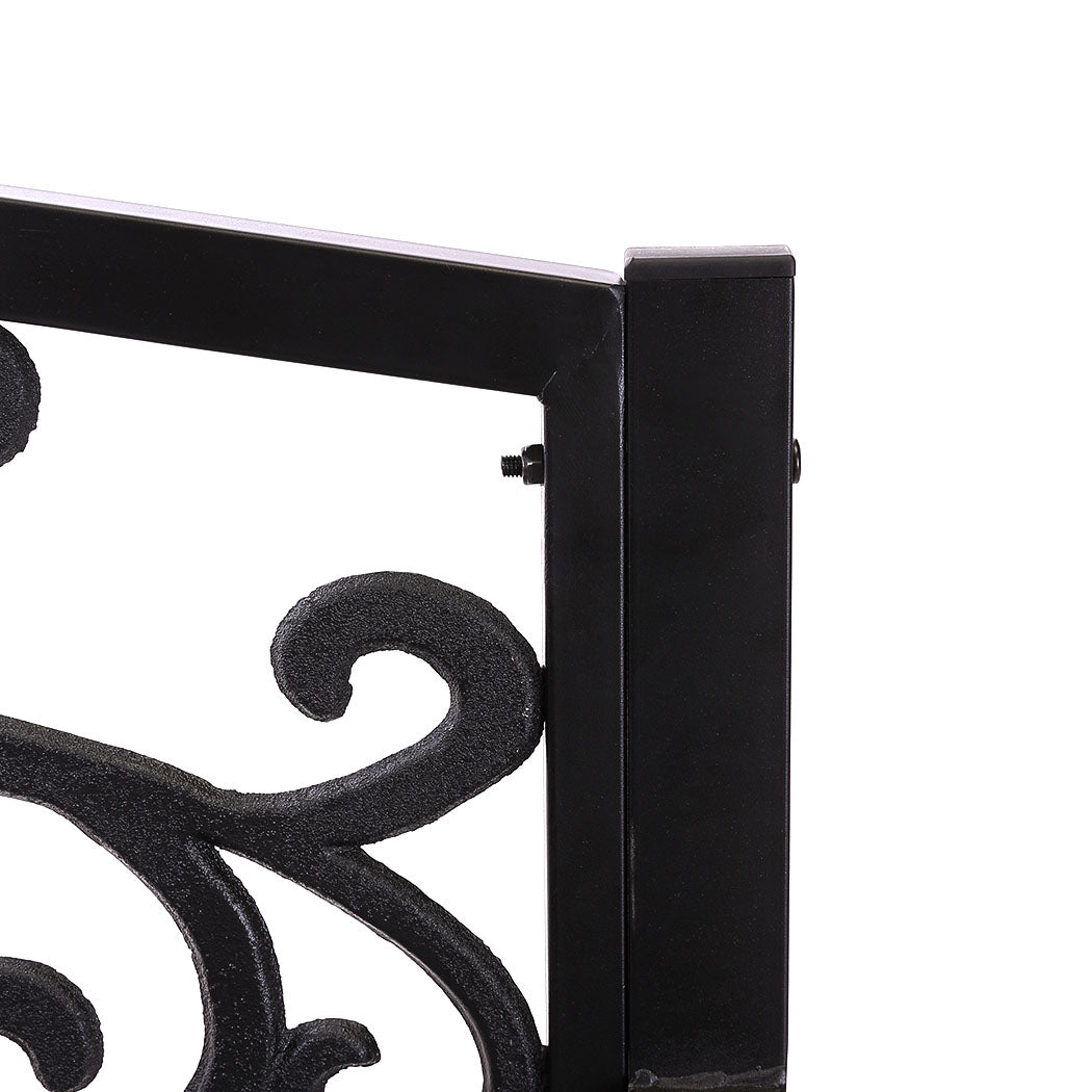 Levede Garden Bench Seat Outdoor Furniture Black.