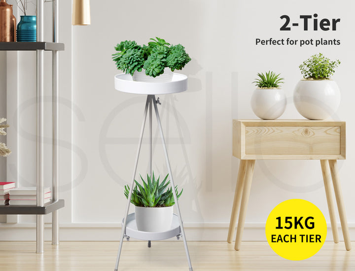 Plant Stand 2 Tiers Outdoor Indoor Large