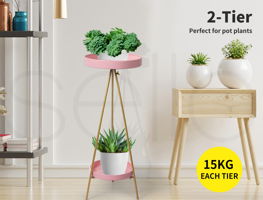 Plant Stand 2 Tiers Outdoor Indoor Large
