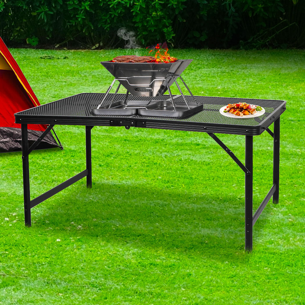 Levede Grill Table BBQ Camping Tables Large.