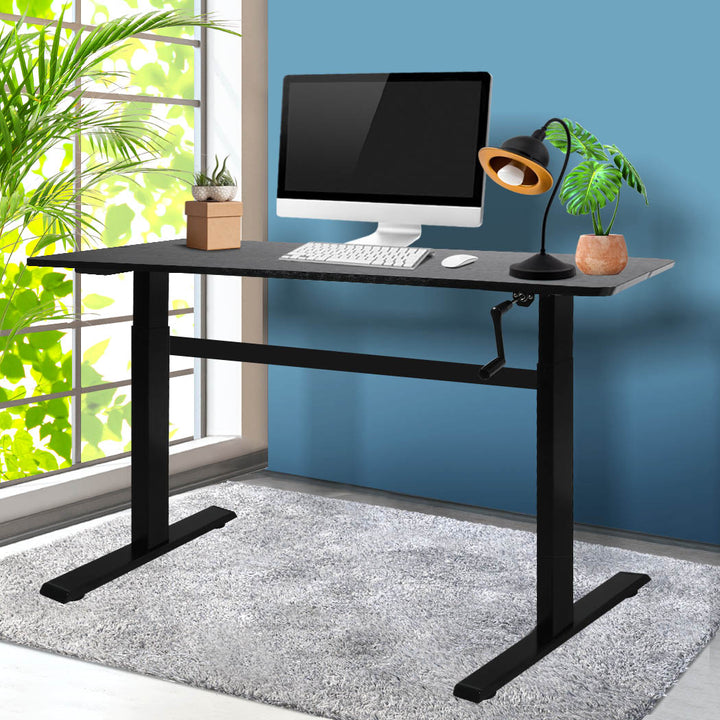Standing Desk Riser Manual Height Adjustable Black.