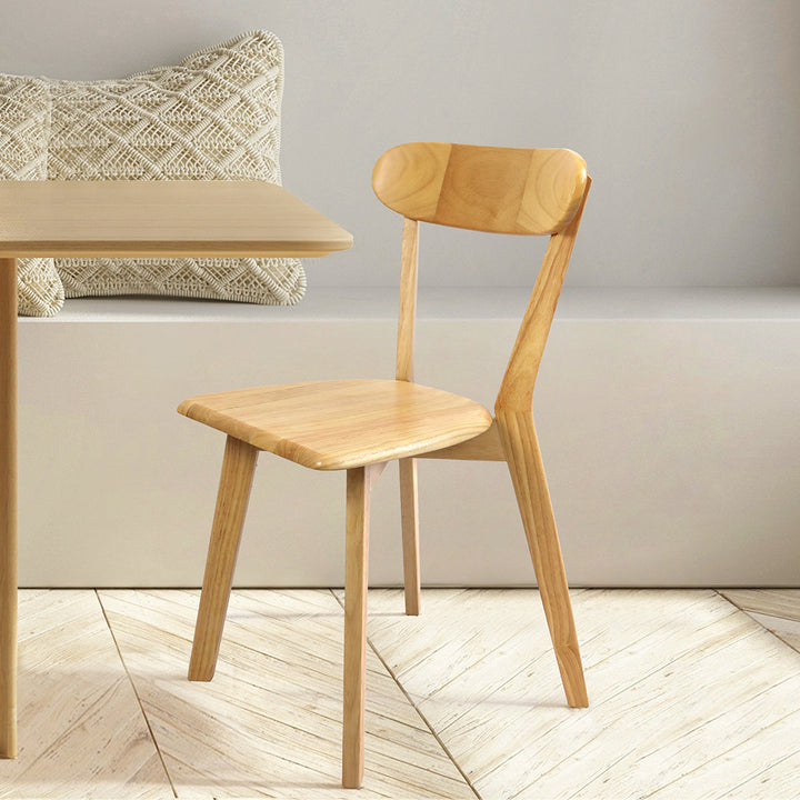 Levede 2x Dining Chairs Wooden Kitchen Chair.