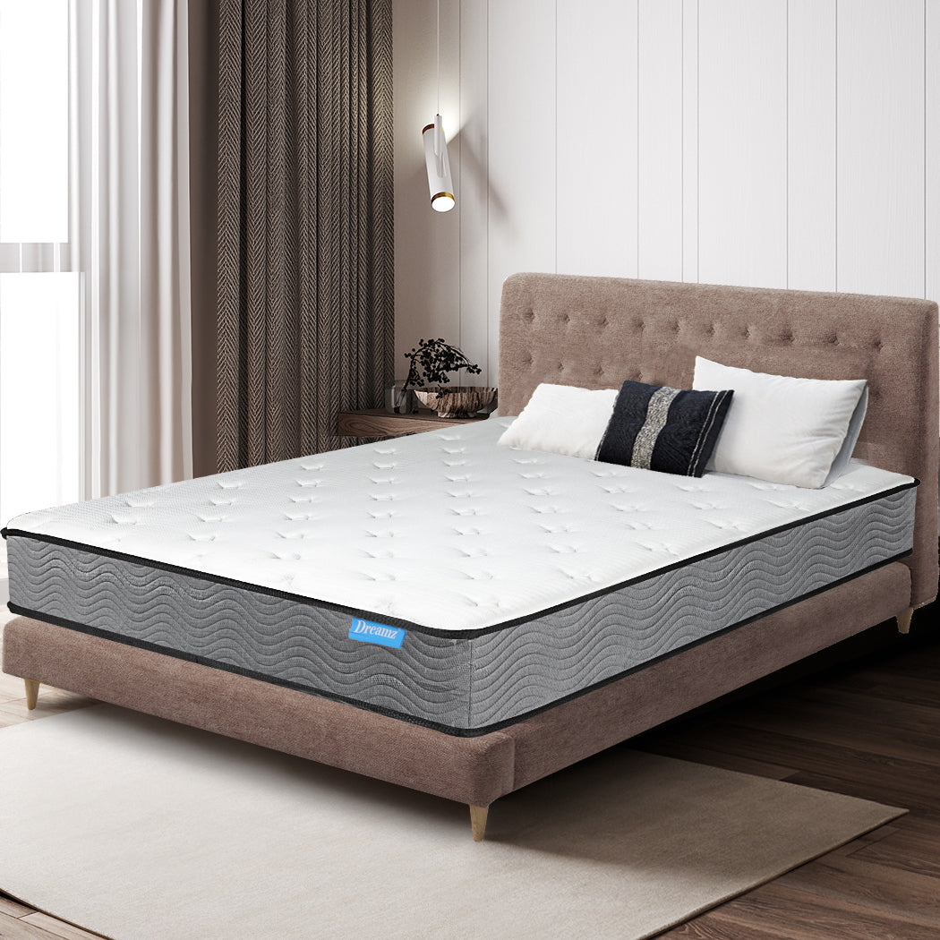 Spring Mattress Pocket Bed Top Coil Sleep Foam Extra Firm King 23CM.