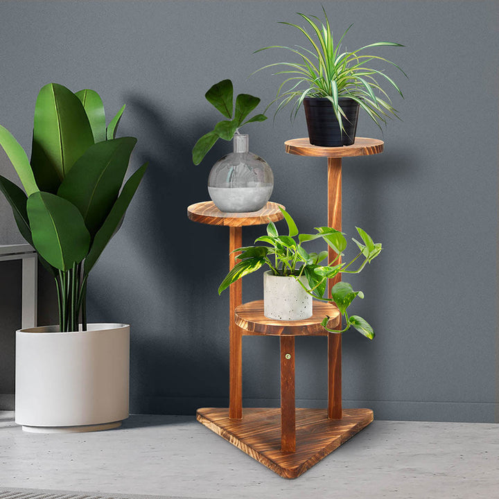 Levede 3-Tier Plant Stand Wood Wooden.