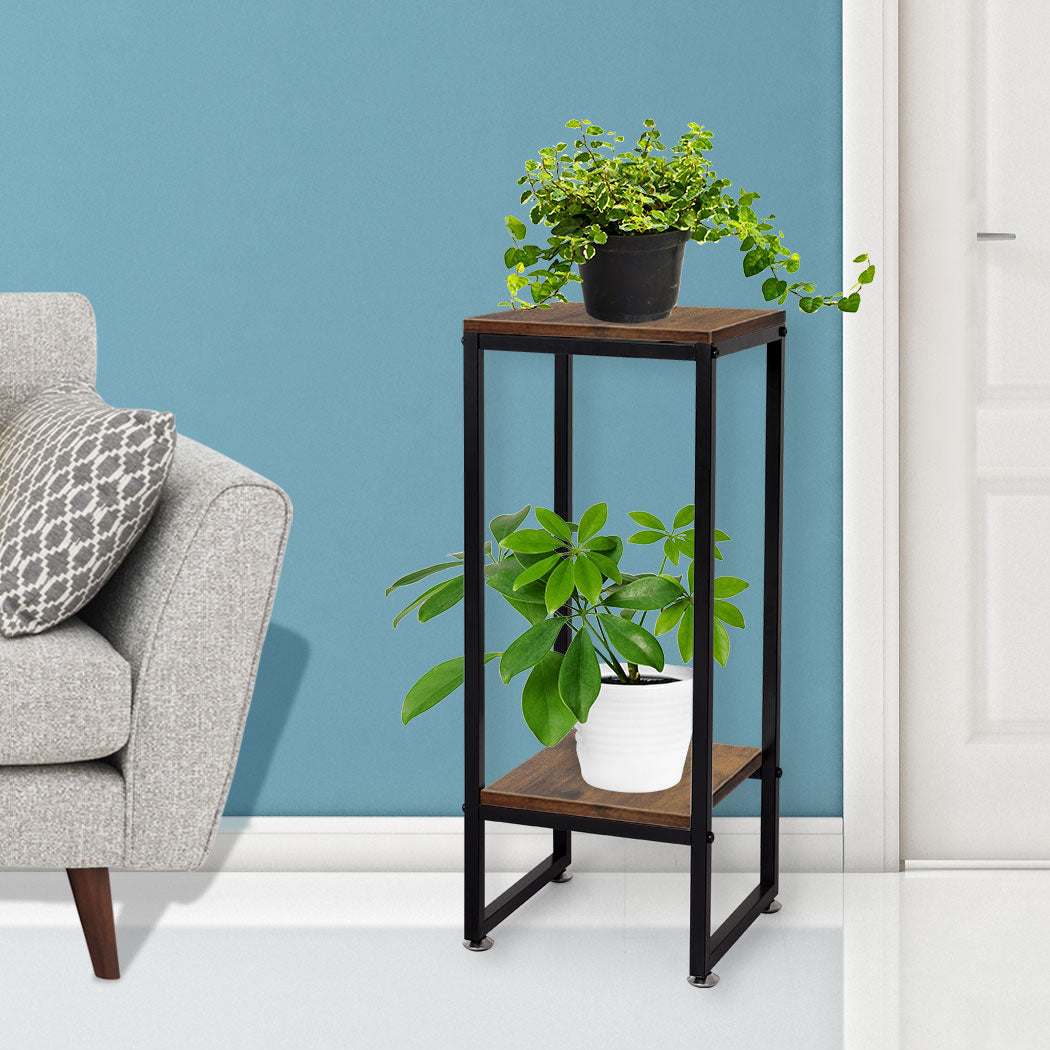 Levede Plant Stand Garden Home Decor Oak Medium.