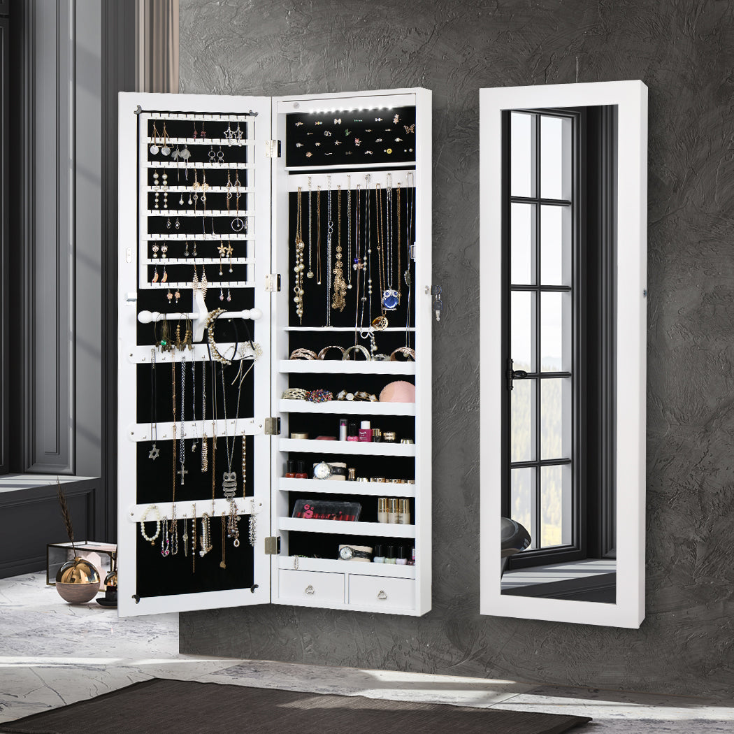 Mirror Jewellery Cabinet Makeup.