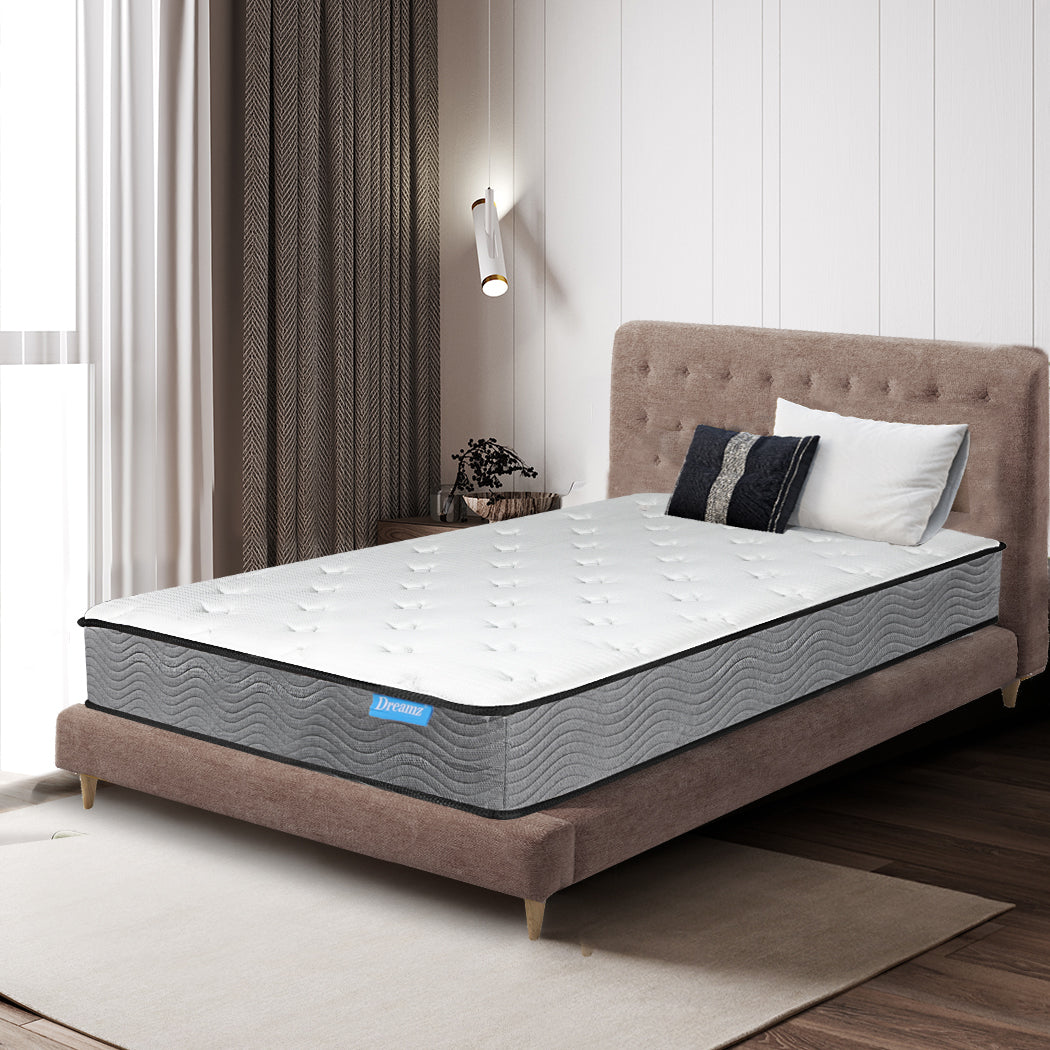 Spring Mattress Pocket Bed Coil Sleep Foam Extra Firm King Single 23CM.