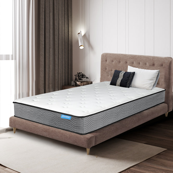 Spring Mattress Pocket Bed Coil Sleep Foam Extra Firm King Single 23CM.