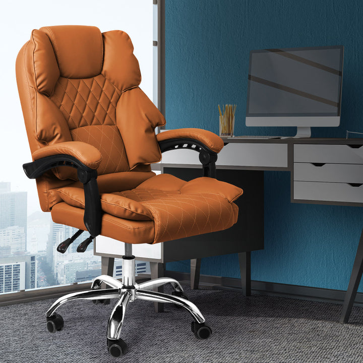 Levede Gaming Chair Office Computer Brown No Footrest.