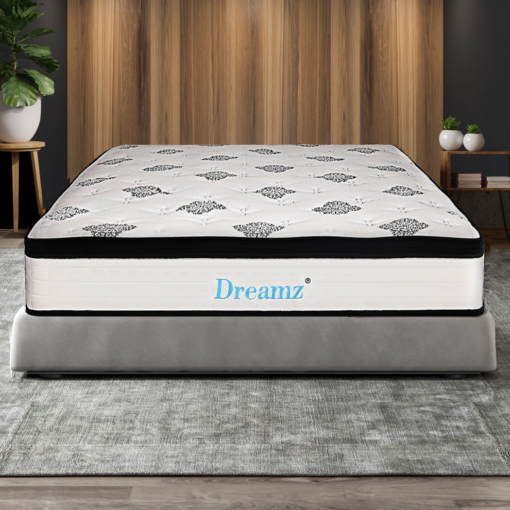 Bedding Mattress Spring Premium Bed Top Foam Medium Firm 30CM.