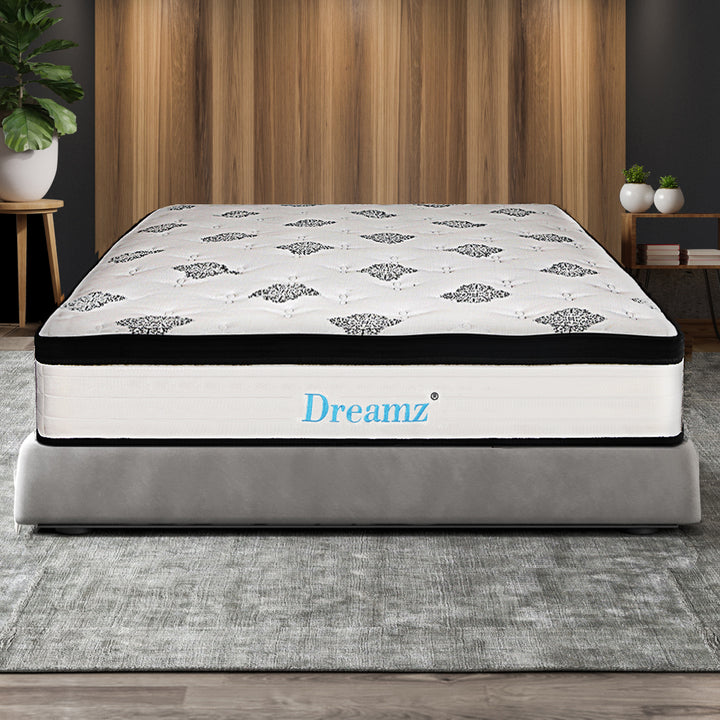 Bedding Mattress Spring Premium Bed Top Foam Medium Firm 30CM.